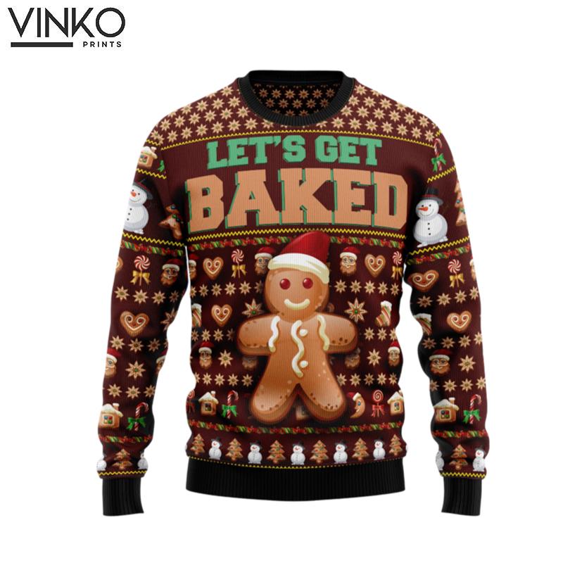 Baking Lets Get Baked TY1310 Ugly Christmas Sweater